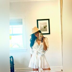 Nine West Raffia Sun hat